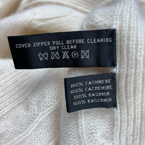 RALPH LAUREN Black Label Size M/L Cream Cashmere Poncho Cape