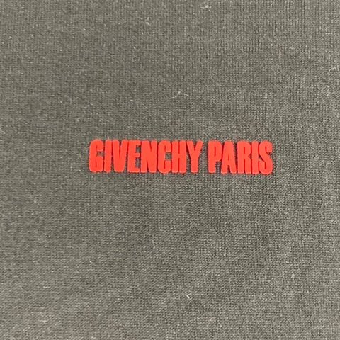 GIVENCHY Talla XL Camiseta de manga larga de algodón con gráfico negro y rojo