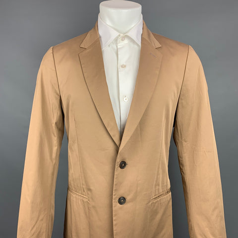 PAUL SMITH Soho Fit Size 40 Regular Tan Cotton Notch Lapel Sport Coat