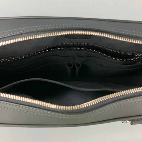 LOUIS VUITTON Navy & Blue Damier Graphite Canvas Leather Trim Canvas Porte-Documents Business Bag