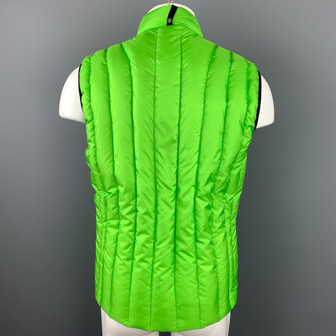 VICTORINOX Size L Green Quilted Polyester Vest