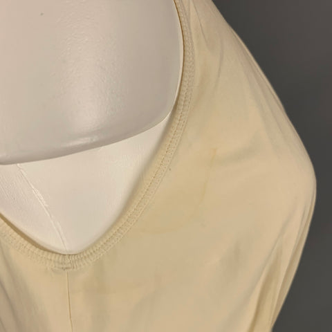 BRUNELLO CUCINELLI Size S Cream Embroidered Tank Casual Top