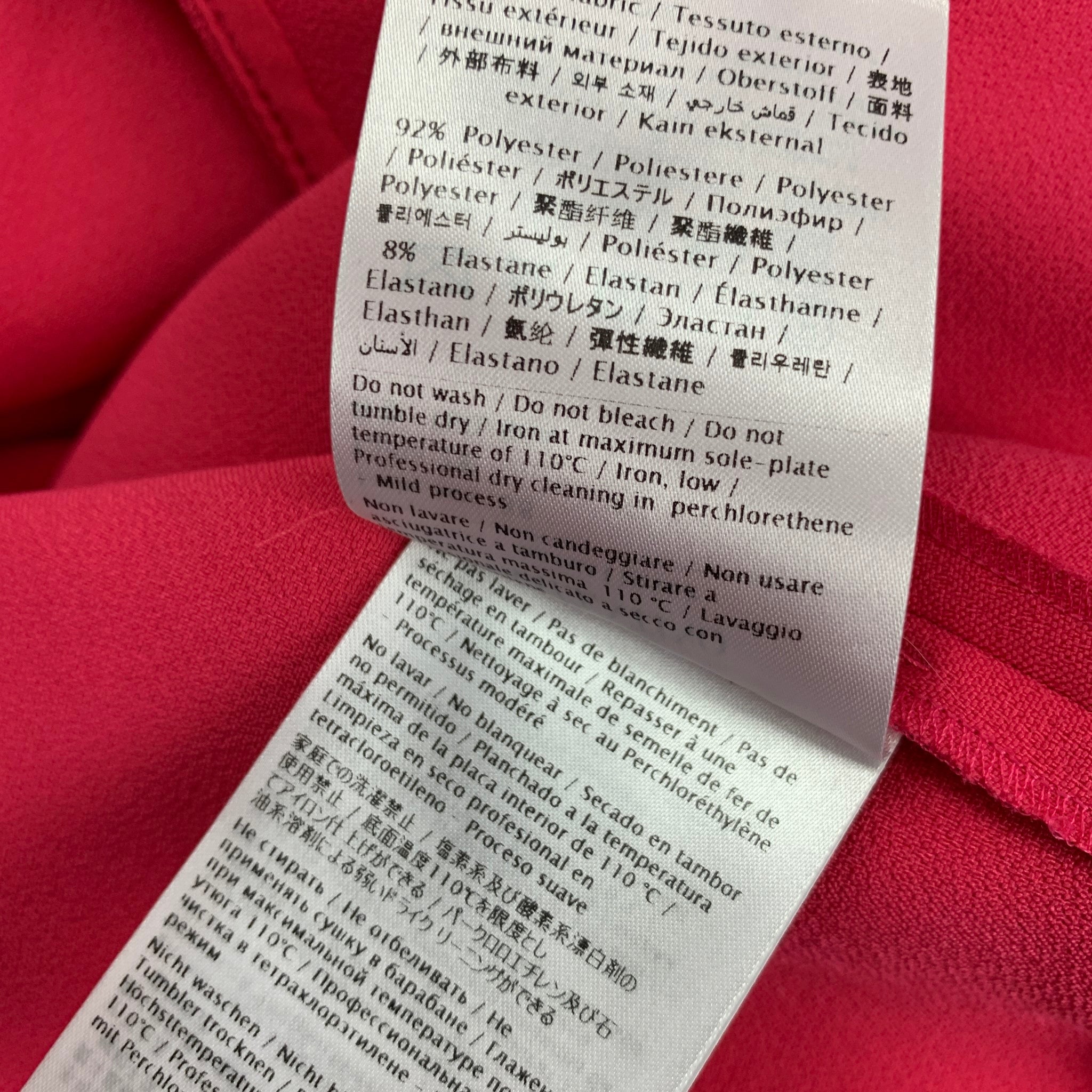 RED VALENTINO Size 2 Coral Polyester Long Sleeve Dress – Sui