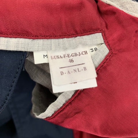 BRUNELLO CUCINELLI Size 36 Navy Cotton Hooded Jacket