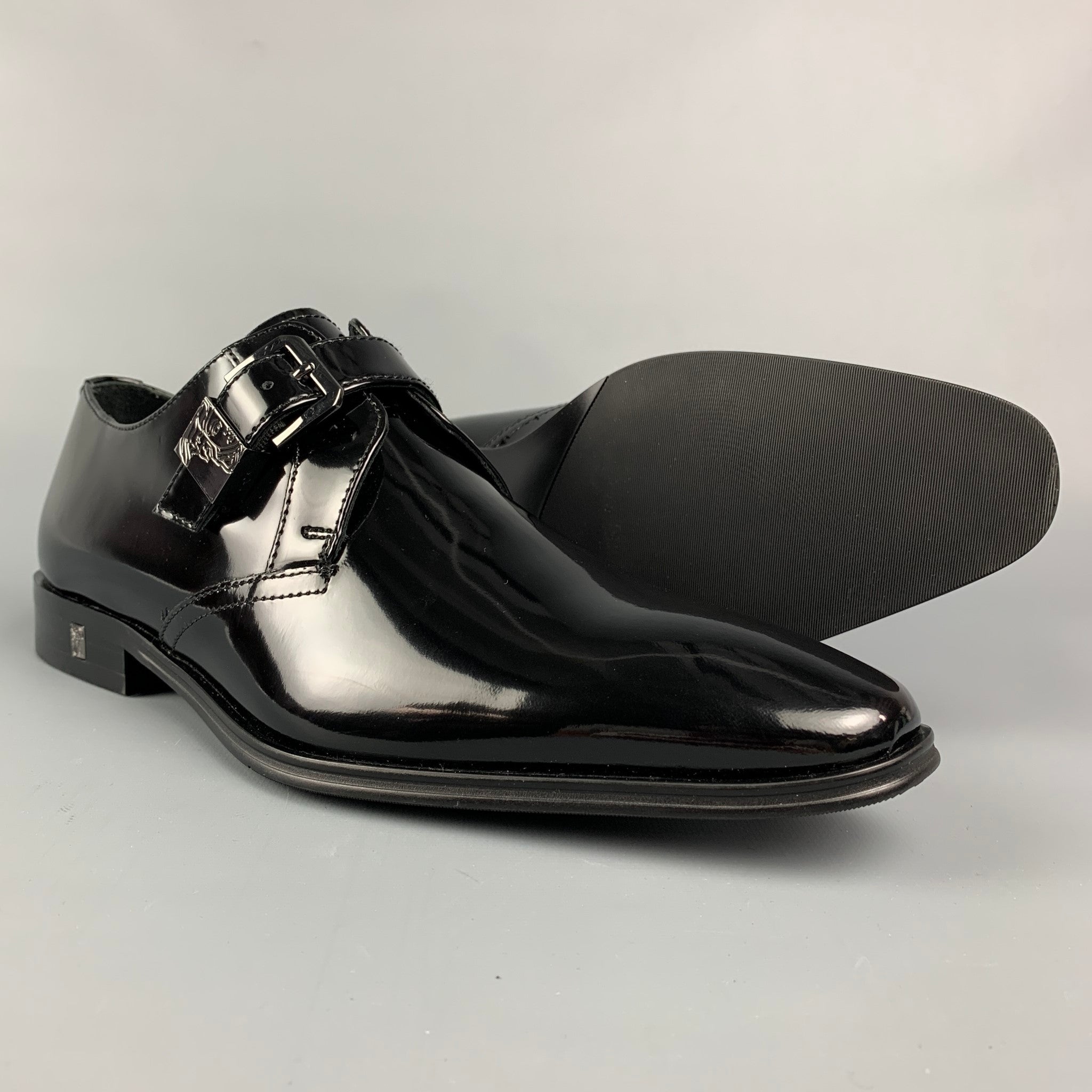 ローファー・オックスフォード VERSACE  Loafers Women Leather Black Versace Women's Leather Loafers Shoes Black 10 US (40 Eu