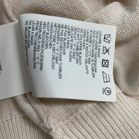 MAISON MARTIN MARGIELA Size M Beige Solid Cotton V-Neck Pullover