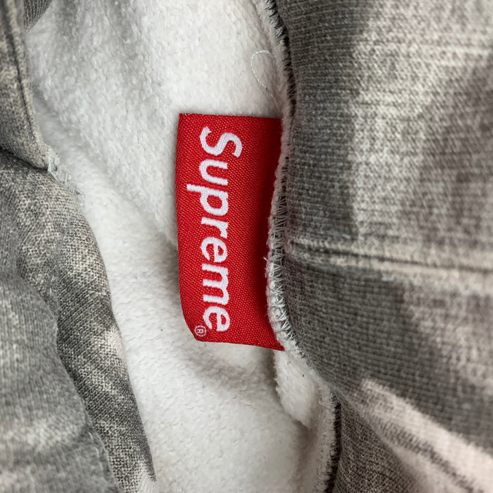 SUPREME FW 2018 Jesus & Mary Size L Grey & White Cotton Hooded Sweatshirt