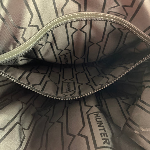 HUNTER Sac à dos en cuir enduit de cuir olive