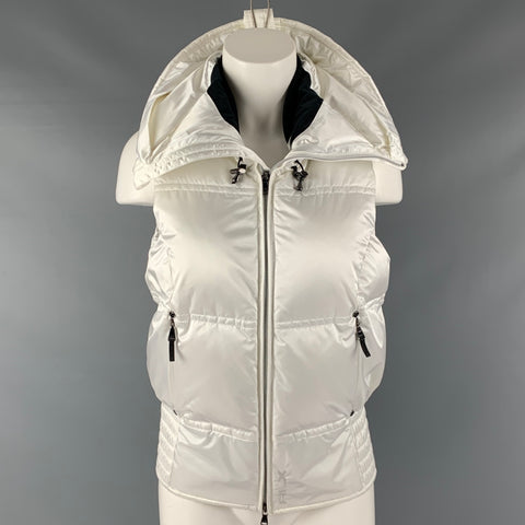 RLX by RALPH LAUREN Size M White Nylon Padded Zip Up Vest