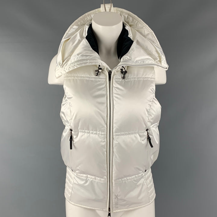 RLX by RALPH LAUREN Size M White Nylon Padded Zip Up Vest