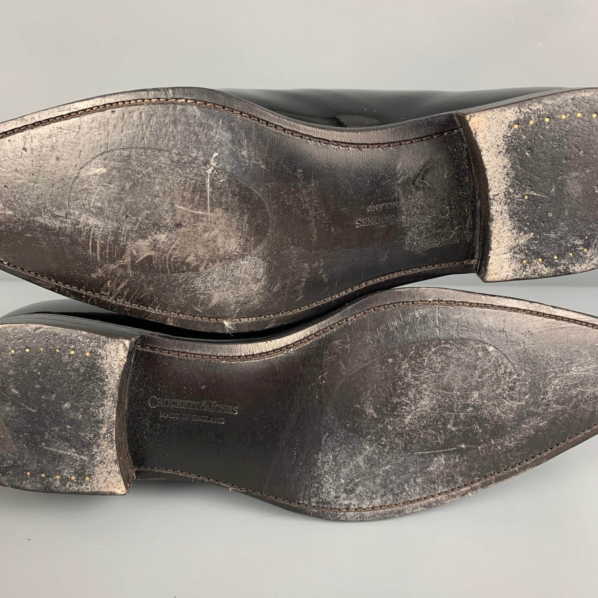 CROCKETT & JONES for BARNEYS NEW YORK Size 10 Black Leather Lace