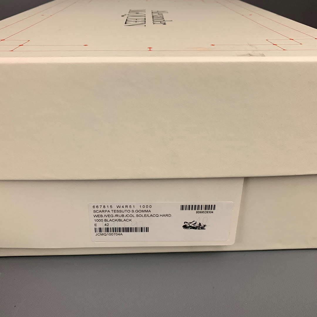 ALEXANDER MCQUEEN Size 9 Black Mixed Materials Polyamide Sandals