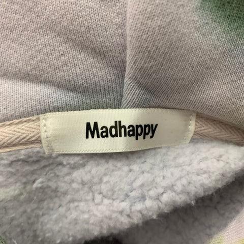 MADHAPPY Size S Lilac Multi-Color Tie Dye Cotton Hoodie Sweatshirt