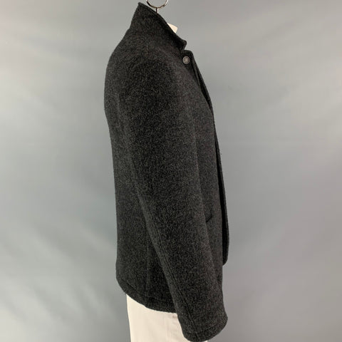 MASSIMO ALBA Yack Chest Size L Charcoal & Grey Solid Jacket