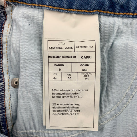 MC DENIMERIE Size 28 Light Blue Wash Cotton Button Fly Jeans