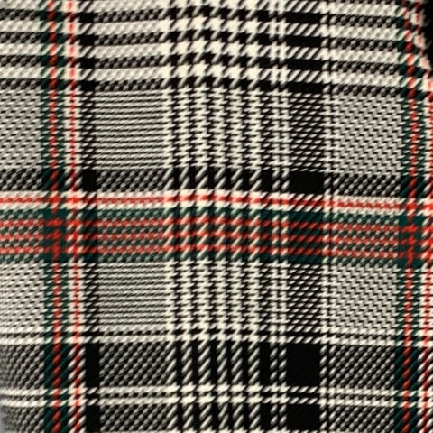 M. TURK Taille 31 Pantalon décontracté noir à carreaux multicolores en mélange de polyester à devant plat