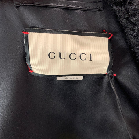 GUCCI MLB Giants Fall 2018 Size M Black Red & Silver Polyamide Embellishment Jacket