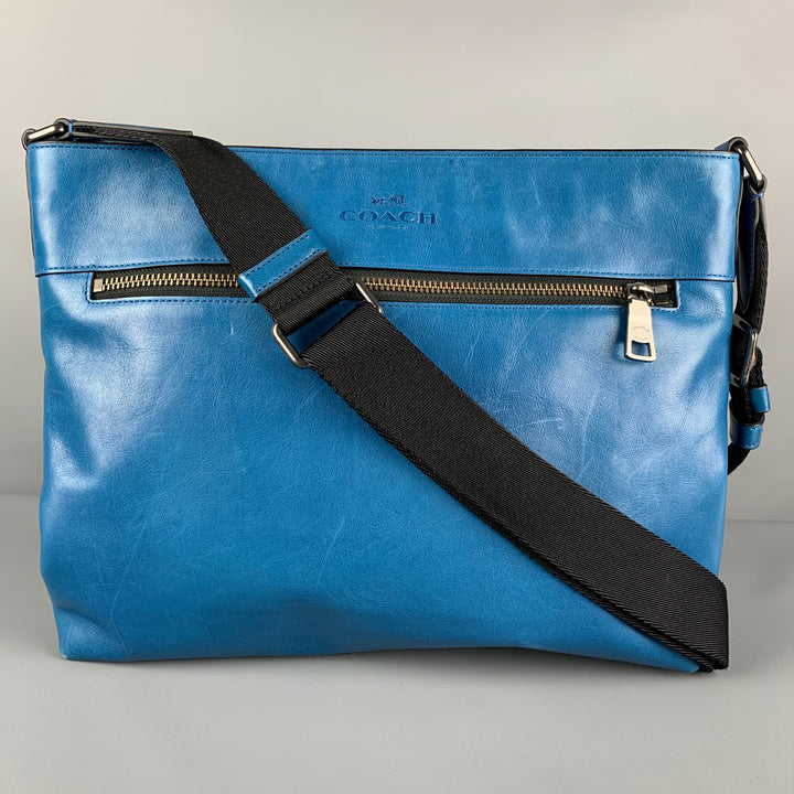 COACH Blue Leather Cross Body Bag