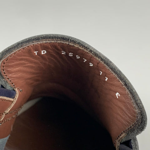 SALVATORE FERRAGAMO Size 11 Navy Leather Penny Loafers