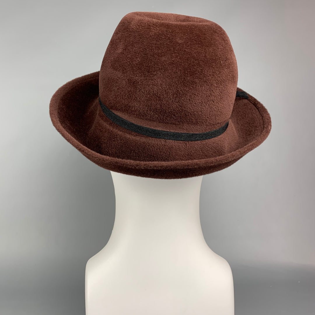 HELEN KAMINSKI Brown Felt Round Hat