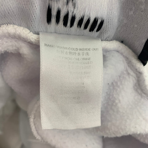 HOOD BY AIR Size M White Black Astronaut X Ray Print Cotton Sweatpants