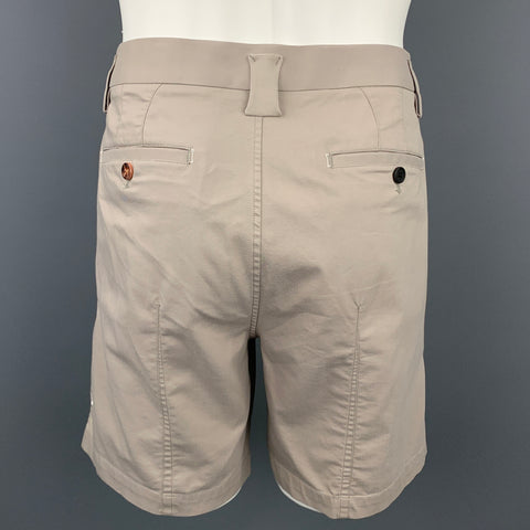 KIT AND ACE Size 34 Taupe Cotton Blend Zip Fly Shorts