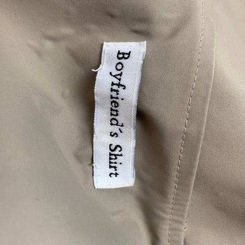 BOYFRIEND'S SHIRT Taille XL Taupe Color Block Veste demi-zippée