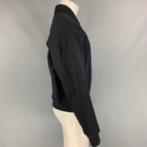 CALVIN KLEIN COLLECTION Taille M Veste Bomber Zippée Noire