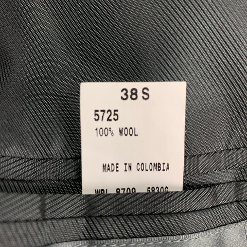OSCAR DE LA RENTA Size 38 Grey Black Herringbone Wool Sport Coat