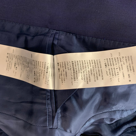 ALEXANDER MCQUEEN Size 34 Purple Black Wool Mohair Sport Coat