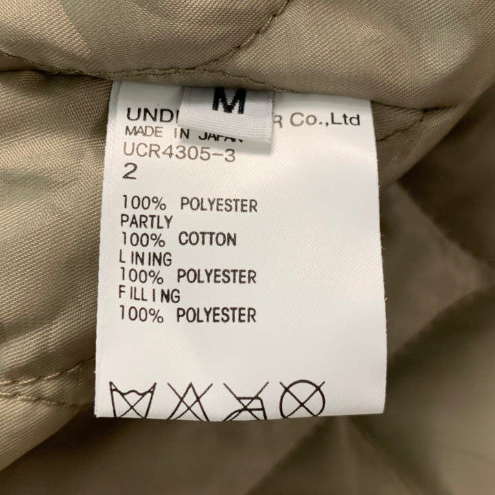 UNDERCOVER Size M Green Polyamide Hooded Coat