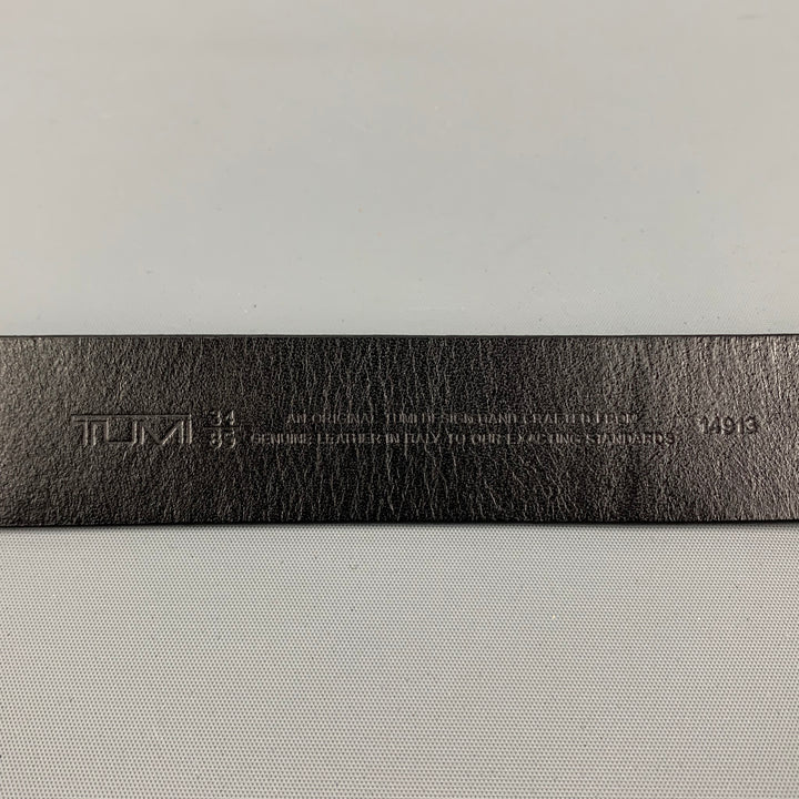 TUMI Size 34 Black Leather Belt