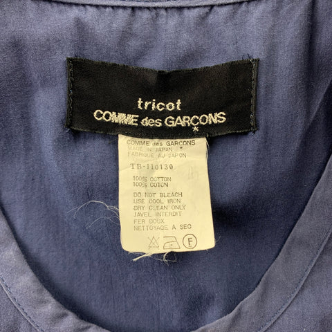COMME des GARCONS Size M Blue Cotton Tank Top