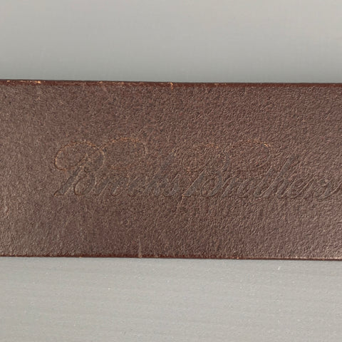 BROOKS BROTHERS Ceinture en cuir marron taille 30