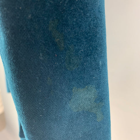 TED BAKER Size 40 Teal Cotton Velvet Notch Lapel Sport Coat