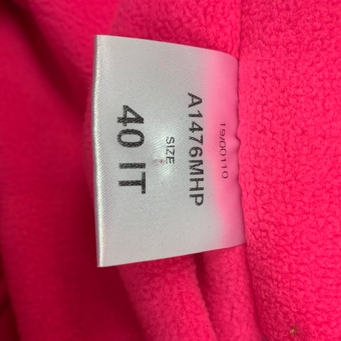 HARRIS WHARF LONDON Size 4 Pink Polyester Belted Double Breasted Coat