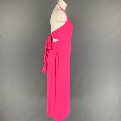 THREE GRACES Vestido recto de viscosa rosa talla S