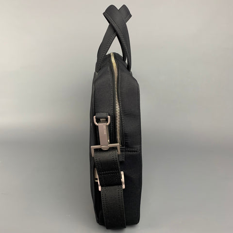 JACK SPADE Black Canvas Rectangle Laptop Bag