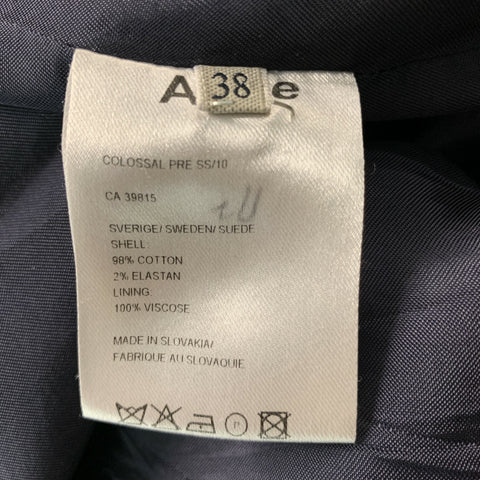 ACNE Size 6 Black Cotton Solid Oversized Jacket