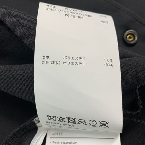 WTAPS EX_46 COLLECTION Size L Black Solid Polyester Snaps Jacket