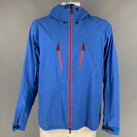 KJUS Size 46 Blue Polyamide Waterproof Hooded Mythos 3L Jacket