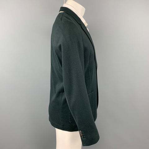 PAUL SMITH Size 42 Forest Green Wool Notch Lapel Sport Coat