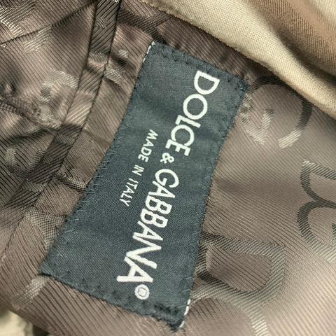 DOLCE & GABBANA Size 40 Gray Cotton Rayon Notch Lapel Sport Coat