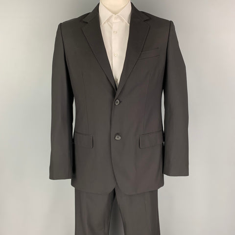 ELIE TAHARI  Size 42 Regular Navy Pinstripe Virgin Wool Notch Lapel Suit