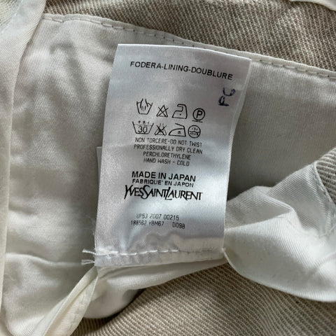 YVES SAINT LAURENT Size 36 Grey Multicolour Paint Splatter Jacket