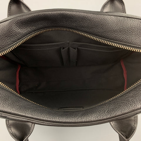 PAUL SMITH Black Pebble Grain Leather Briefcase Bag