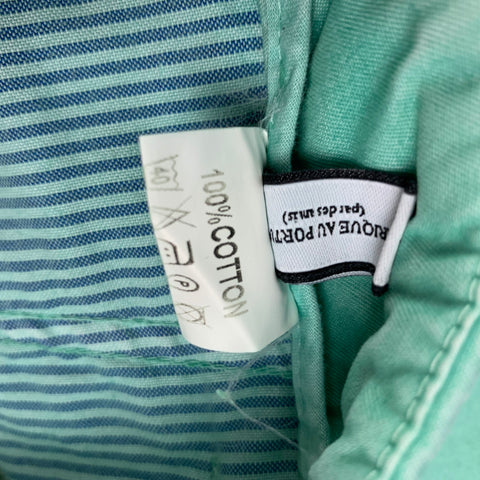 CUISSE DE GRENOUILLE Size 32 Mint Cotton Button Fly Dress Pants