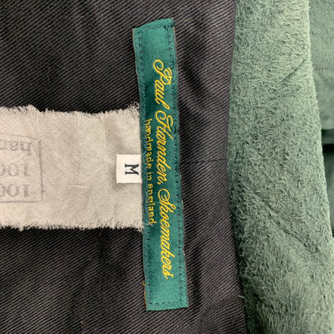 PAUL HARNDEN Size M Green Boiled Suede Jacket