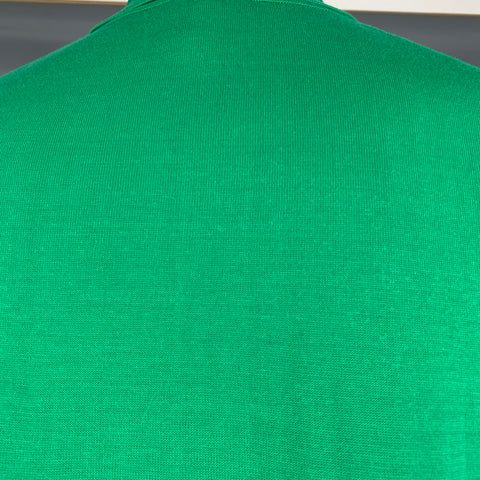 DRUMOHR Size M Green Cotton Short Sleeve Polo
