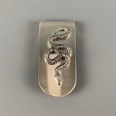 GUCCI Sterling Silver Snake Motif Money clip